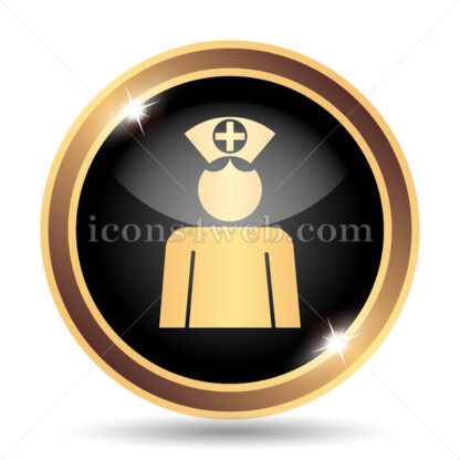Nurse gold icon. - Website icons