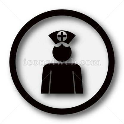 Nurse simple icon. Nurse simple button. - Website icons