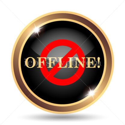 Offline gold icon. - Website icons