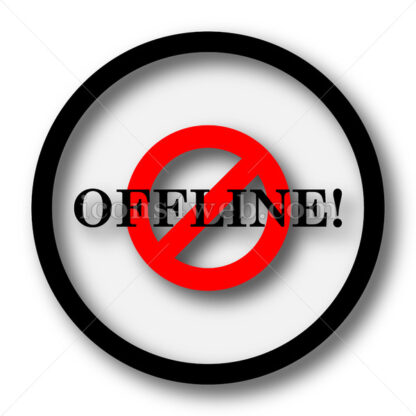 Offline simple icon. Offline simple button. - Website icons
