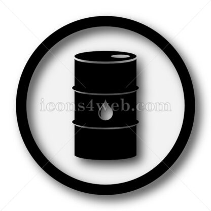 Oil barrel simple icon. Oil barrel simple button. - Website icons