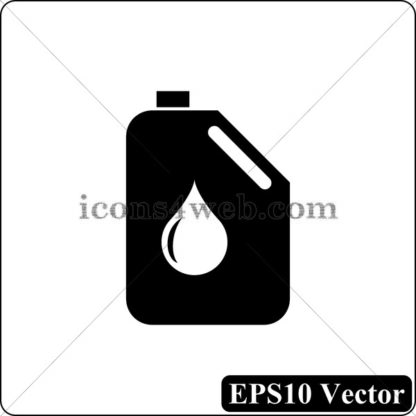 Oil can black icon. EPS10 vector. - Website icons