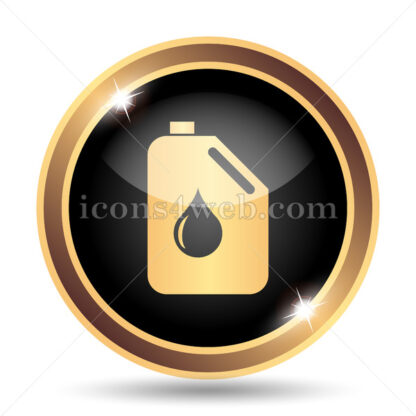 Oil can gold icon. - Website icons