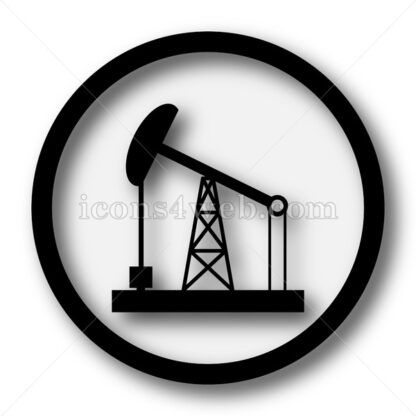 Oil pump simple icon. Oil pump simple button. - Website icons