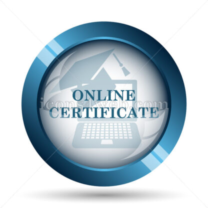 Online certificate image icon. - Website icons