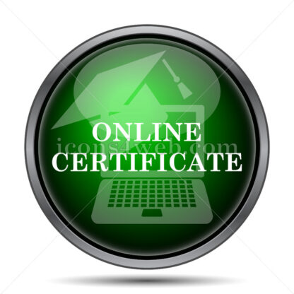 Online certificate internet icon. - Website icons