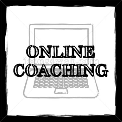 Online coaching sketch icon. - Website icons