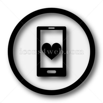 Online dating simple icon. Online dating simple button. - Website icons