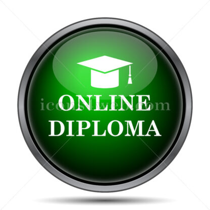 Online diploma internet icon. - Website icons