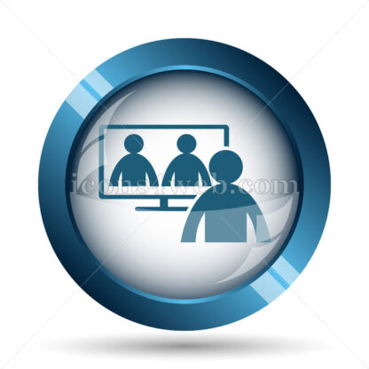 Online meeting image icon. - Website icons