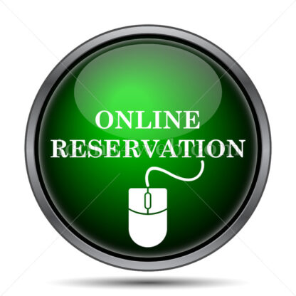 Online reservation internet icon. - Website icons