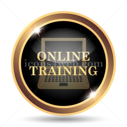 Online training gold icon. - Website icons