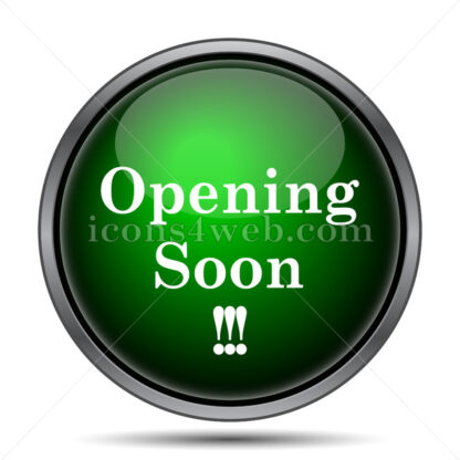Opening soon internet icon. - Website icons