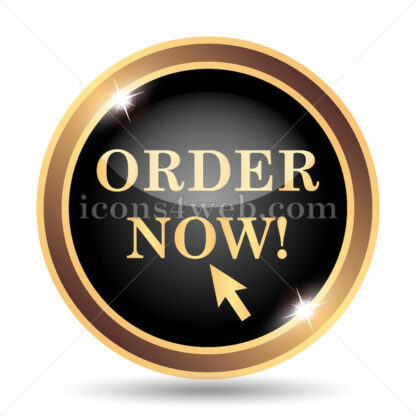 Order now gold icon. - Website icons