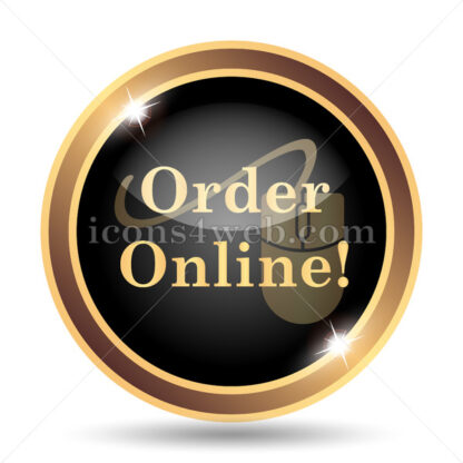 Order online gold icon. - Website icons