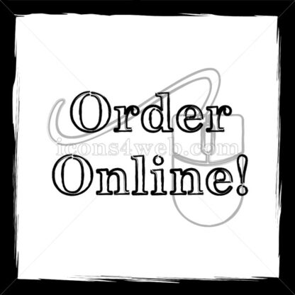 Order online sketch icon. - Website icons