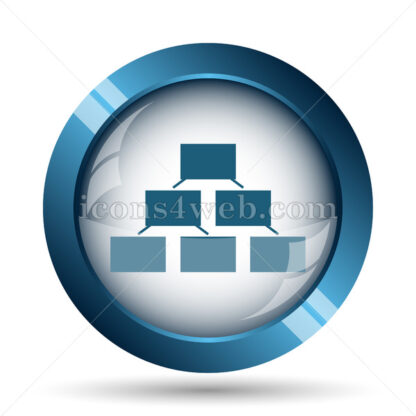 Organizational chart image icon. - Website icons