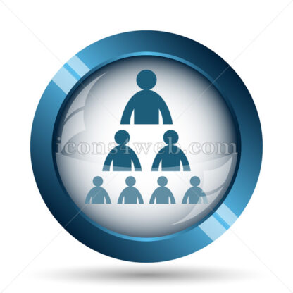 Organizational chart with people image icon. - Website icons