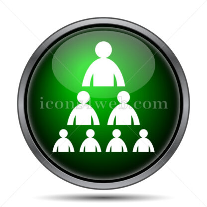 Organizational chart with people internet icon. - Website icons