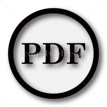 PDF simple icon. PDF simple button. - Website icons