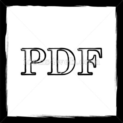 PDF sketch icon. - Website icons