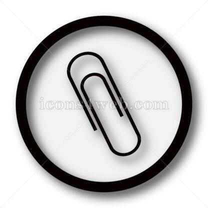 Paperclip simple icon. Paperclip simple button. - Website icons