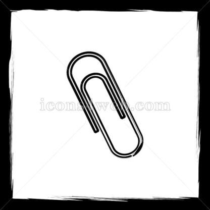 Paperclip sketch icon. - Website icons