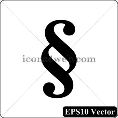Paragraph black icon. EPS10 vector. - Website icons