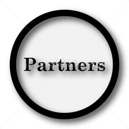Partners simple icon. Partners simple button. - Website icons