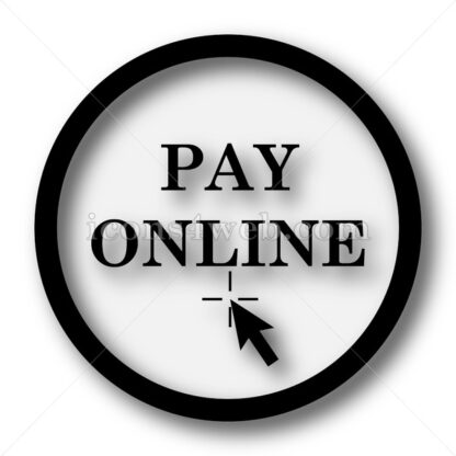 Pay online simple icon. Pay online simple button. - Website icons