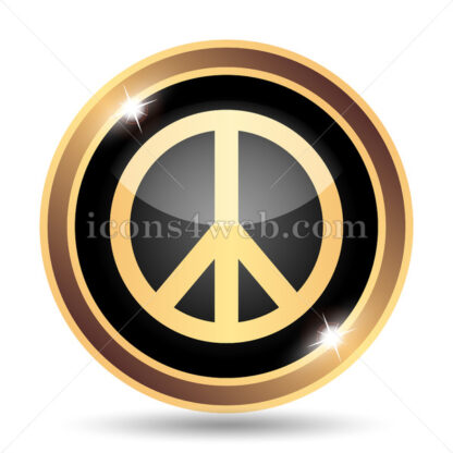 Peace gold icon. - Website icons