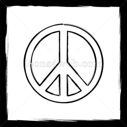 Peace sketch icon. - Website icons