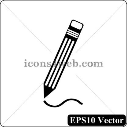Pen black icon. EPS10 vector. - Website icons