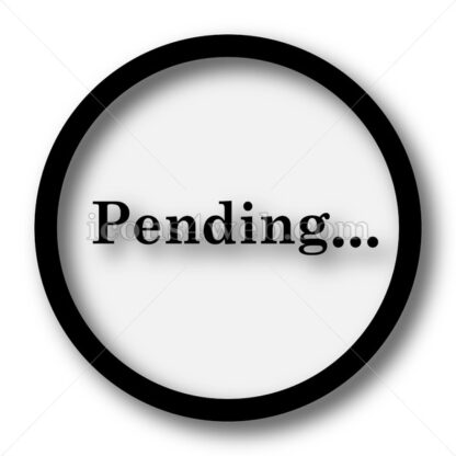 Pending simple icon. Pending simple button. - Website icons