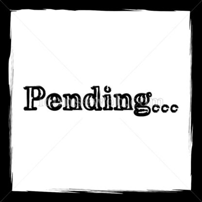 Pending sketch icon. - Website icons