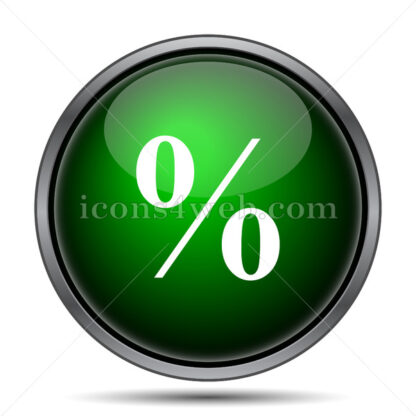 Percent  internet icon. - Website icons