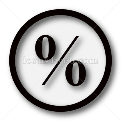 Percent simple icon. Percent simple button. - Website icons