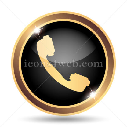Phone gold icon. - Website icons