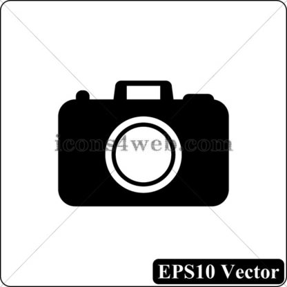 Photo camera black icon. EPS10 vector. - Website icons