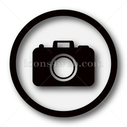 Photo camera simple icon. Photo camera simple button. - Website icons