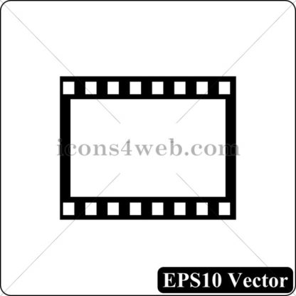 Photo film black icon. EPS10 vector. - Website icons