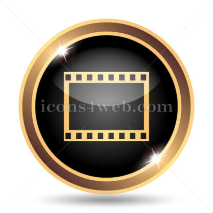 Photo film gold icon. - Website icons