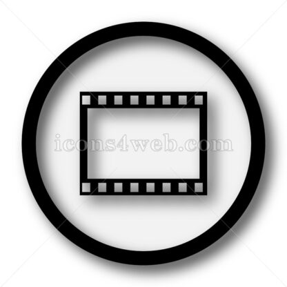 Photo film simple icon. Photo film simple button. - Website icons