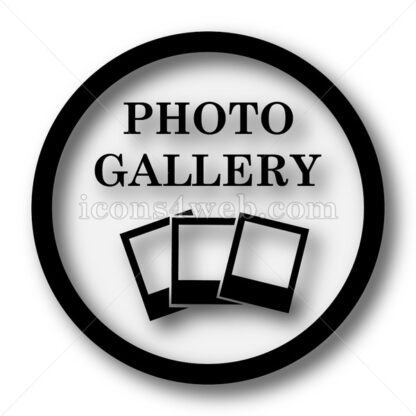 Photo gallery simple icon. Photo gallery simple button. - Website icons
