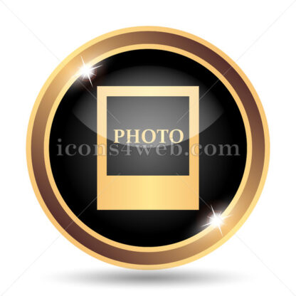 Photo gold icon. - Website icons