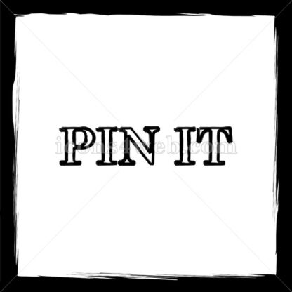 Pin it sketch icon. - Website icons