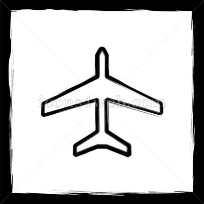 Plane sketch icon. - Website icons