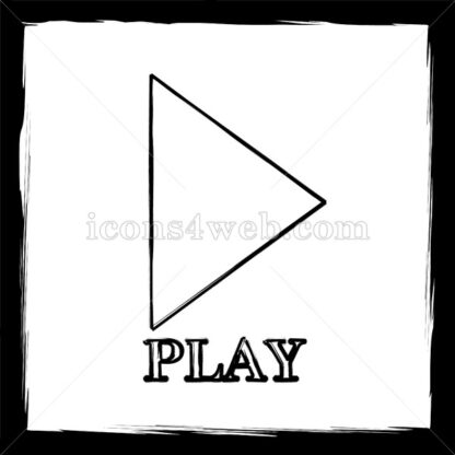Play sketch icon. - Website icons