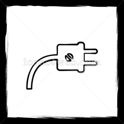 Plug sketch icon. - Website icons