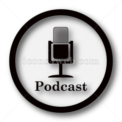 Podcast simple icon. Podcast simple button. - Website icons